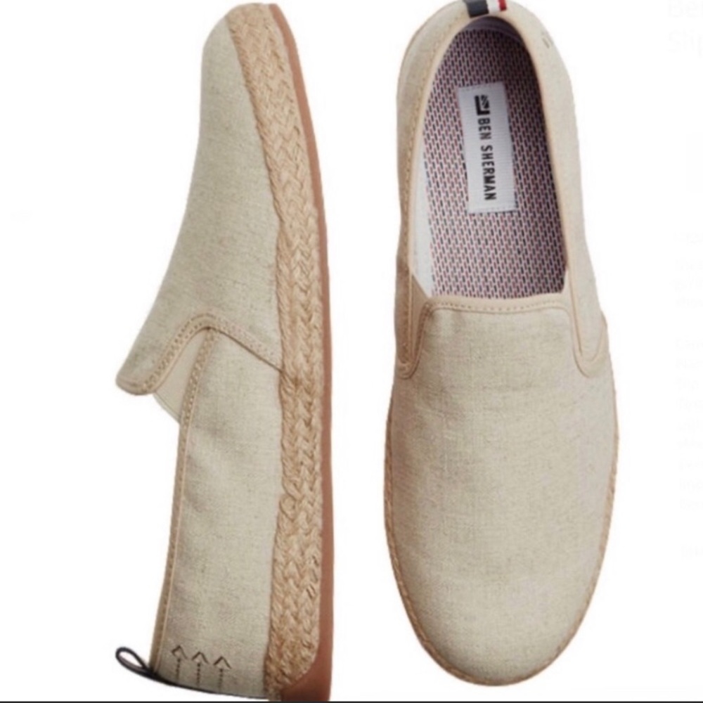 Ben Sherman Tan Canvas Espadrilles